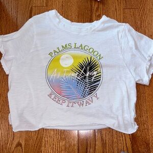 White Beachy Crop Top